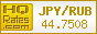 Курс 100 Японских йен (JPY) к Российскому рублю (RUR)